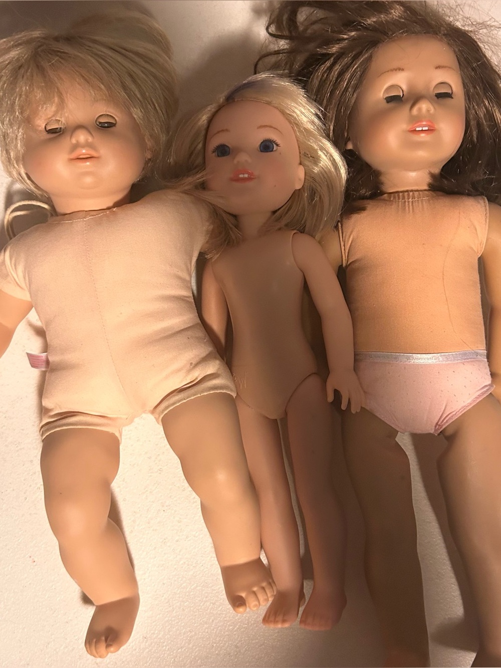 Lot of 3 Authentic American Girl Dolls Bitty Baby Boy TLC Repair Project